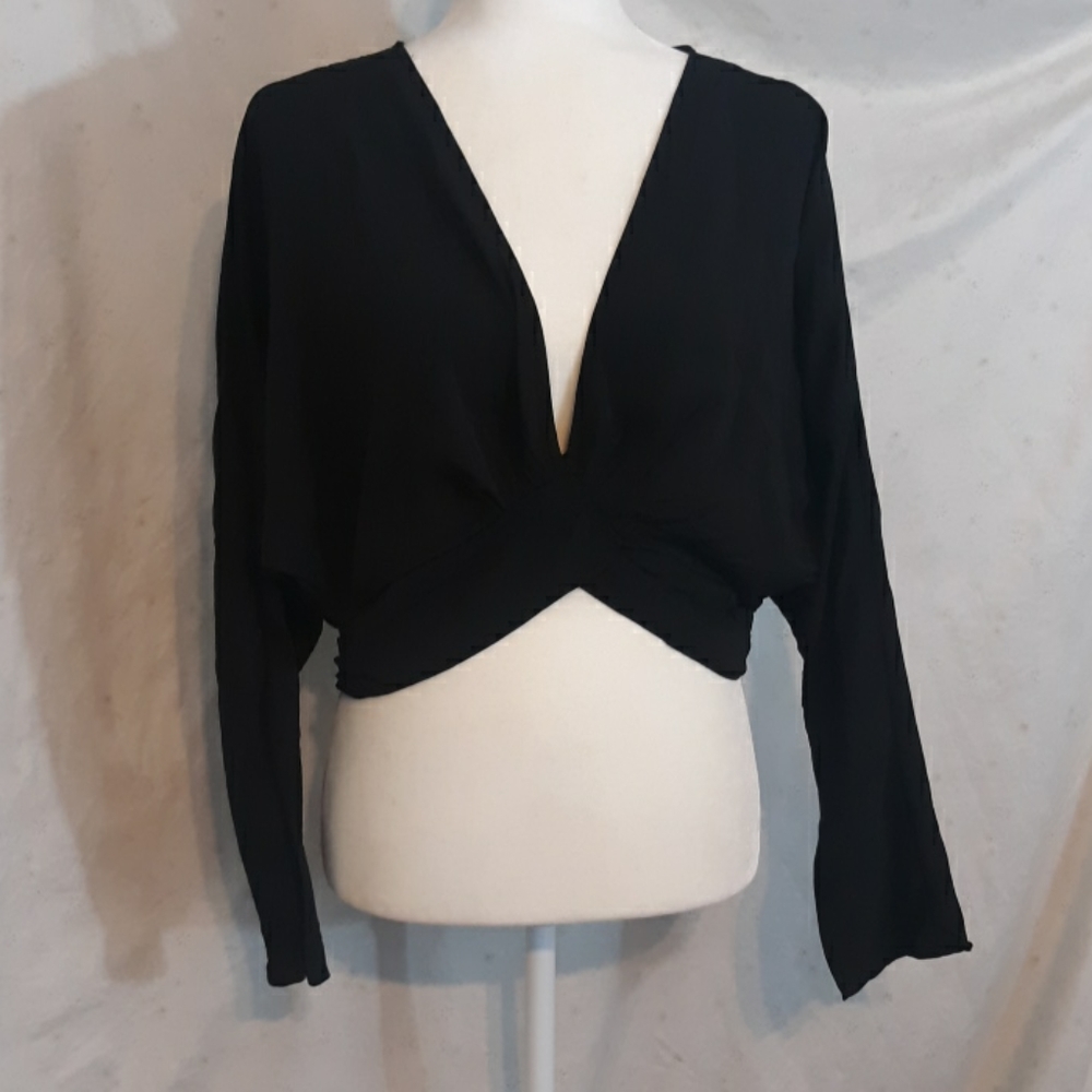 Fashion Nova Sunday Brunch top womens XL black NWT